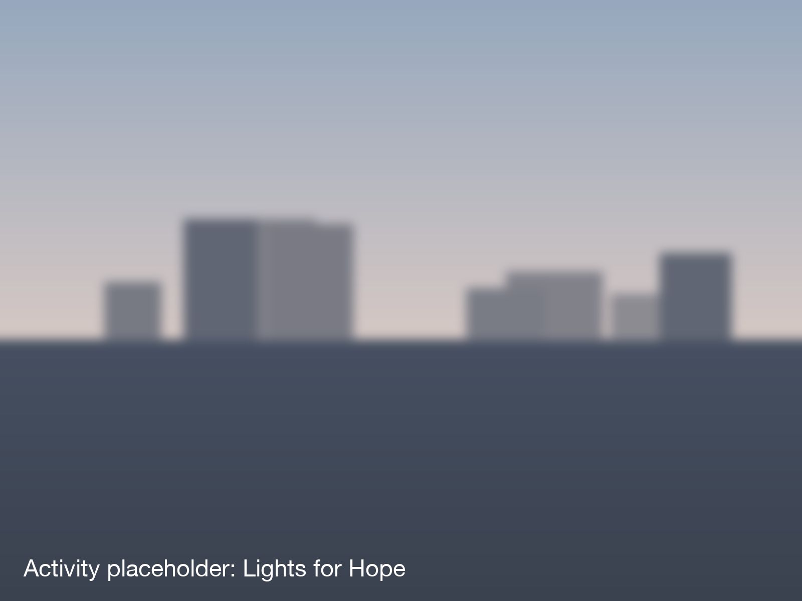 Placeholder photo: Lights for Hope
