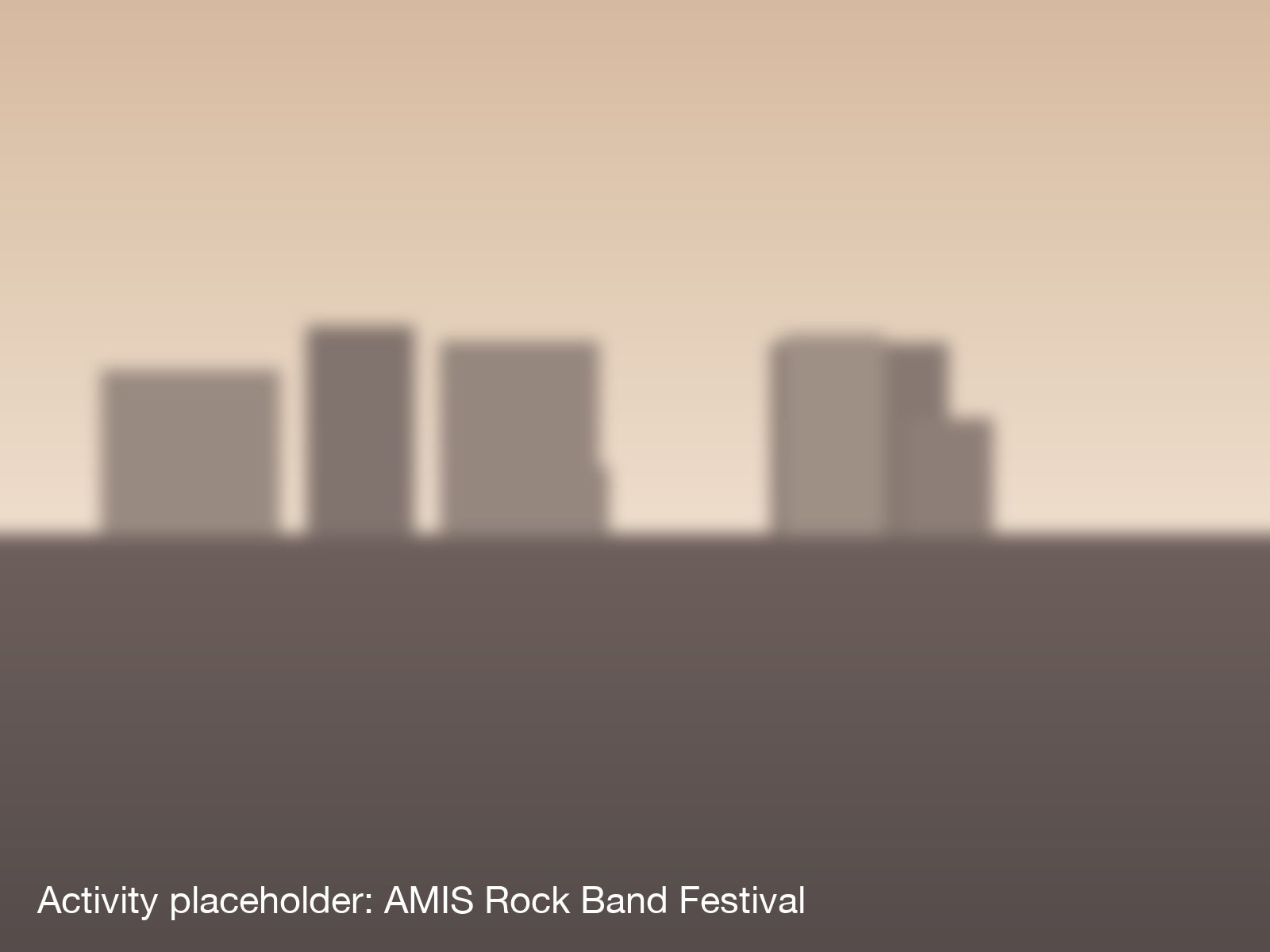 Placeholder photo: AMIS Rock Band Festival